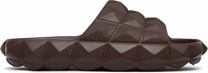 Valentino Garavani Rockstud slippers Bruin