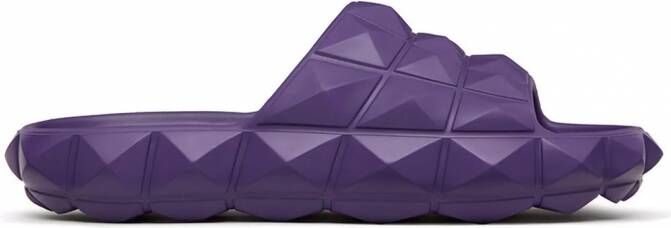 Valentino Garavani Rockstud slippers Paars