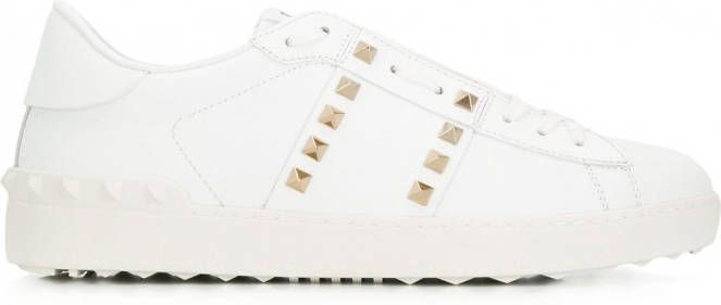 Valentino Garavani Rockstud Untitled leren sneakers Wit