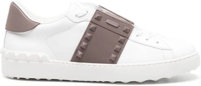 Valentino Garavani Rockstud Untitled leren sneakers Wit