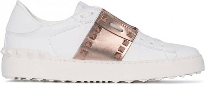 Valentino Garavani Rockstud Untitled leren sneakers Wit