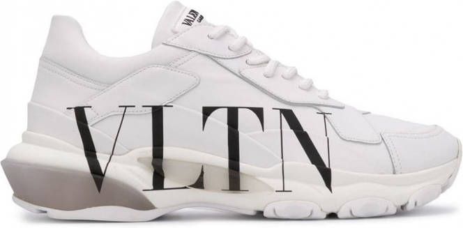 Valentino Garavani Rockstud VLTN sneakers heren rubber kalfsleer rundsleer 39.5 Wit