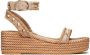 Valentino Garavani Rockstud sandalen met sleehak Beige - Thumbnail 1