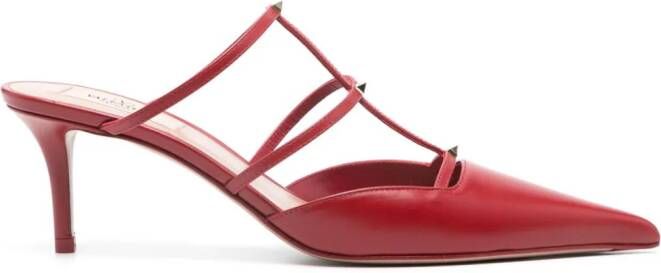 Valentino Garavani Rockstud Wispy 60mm mules Rood