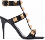 Valentino Garavani Roman Stud 100mm leren sandalen Zwart - Thumbnail 1