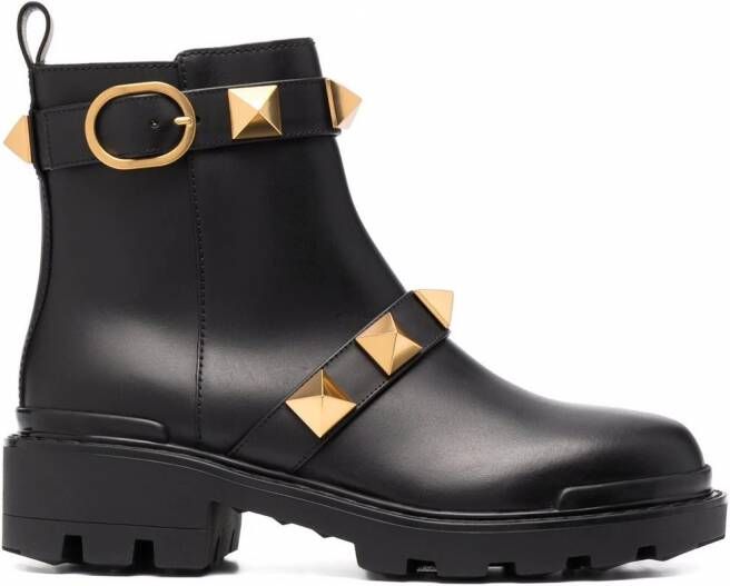 Valentino Garavani Roman Stud combat boots Zwart