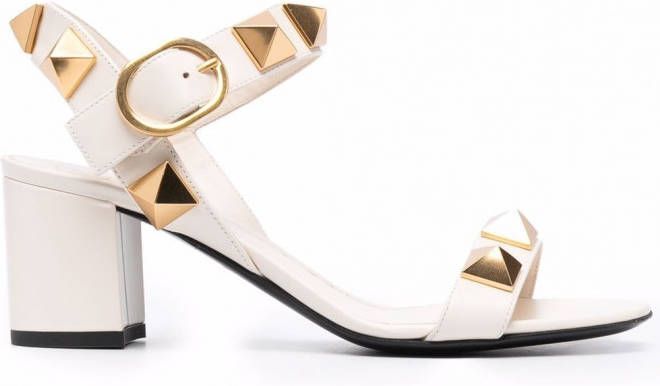 Valentino Garavani Roman Stud leren sandalen Beige