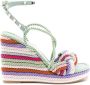 Valentino Garavani Sandalen met sleehak Veelkleurig - Thumbnail 1