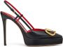 Valentino Garavani VLogo kenmerkende slingback pumps Zwart - Thumbnail 1