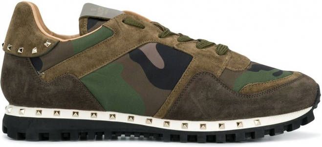 Valentino Garavani Soul Rockstud sneakers Groen - Schoenen.nl