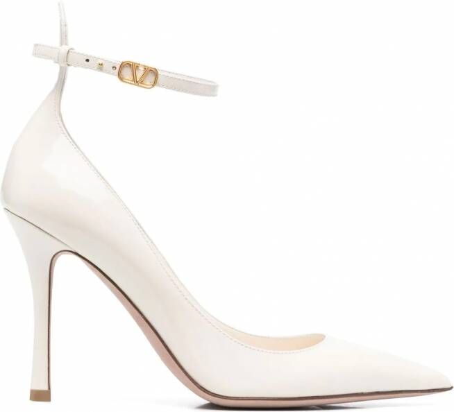 Valentino Garavani Leren pumps Wit