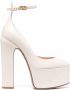 Valentino Garavani Tan-Go lakleren pumps Beige - Thumbnail 1