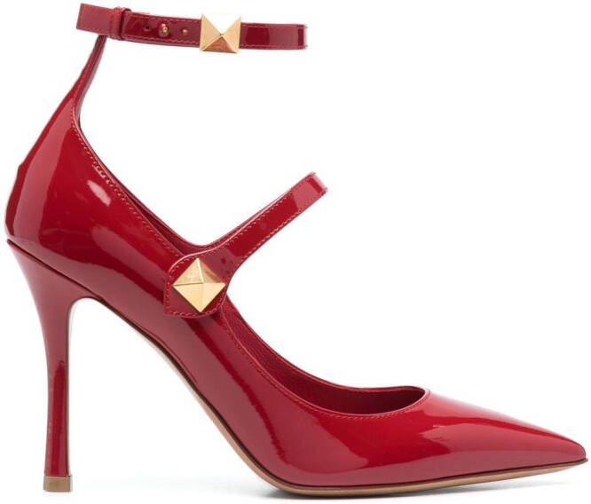 Valentino Garavani Pumps met open neus Rood