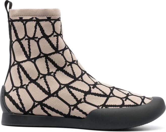 Valentino Garavani Toile Iconographe soklaarzen Beige