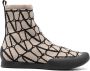 Valentino Garavani Toile Iconographe soklaarzen Beige - Thumbnail 1