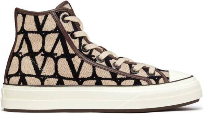 Valentino Garavani Totalop high-top sneakers Beige