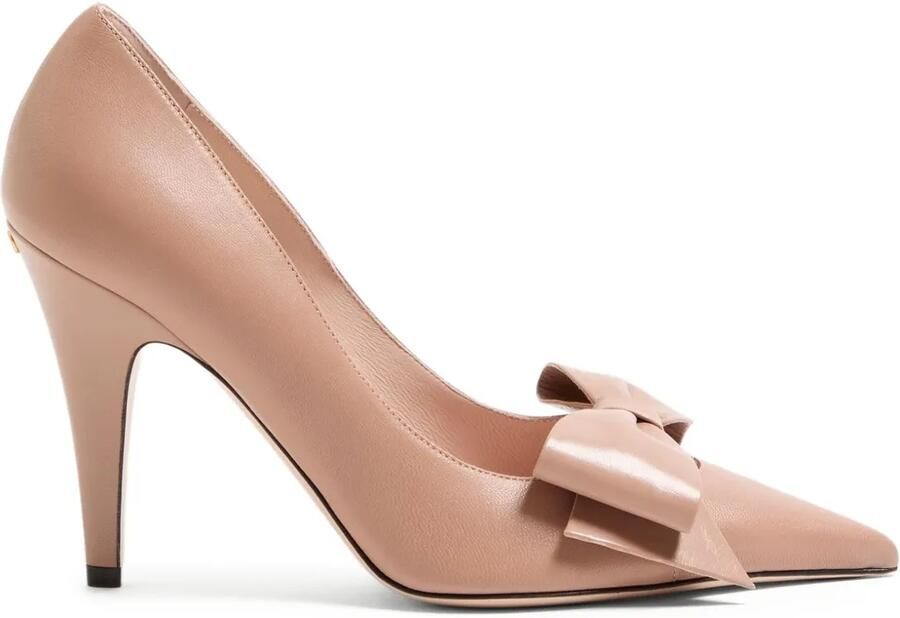Valentino Garavani 100 mm Bowow leren pumps Beige