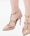 Valentino Garavani 100mm Rockstud leren pumps Roze - Roze