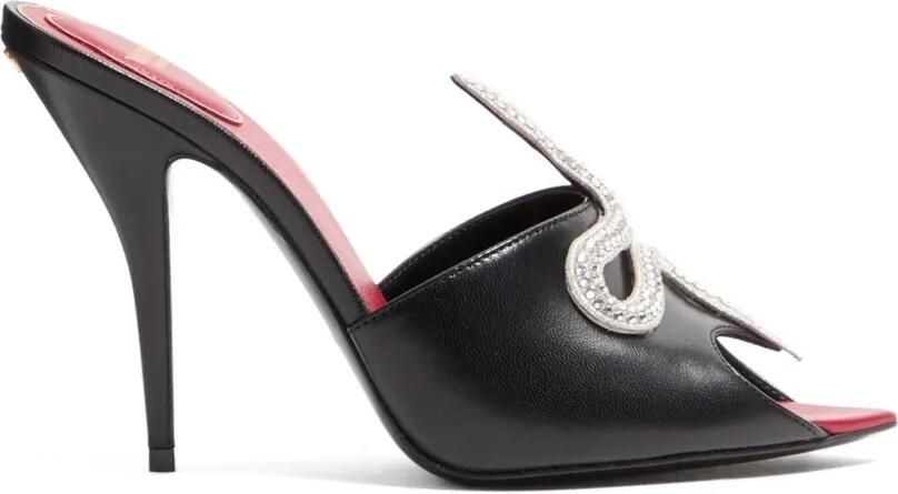 Valentino Garavani 105 mm Coeur Vipère sandalen Zwart