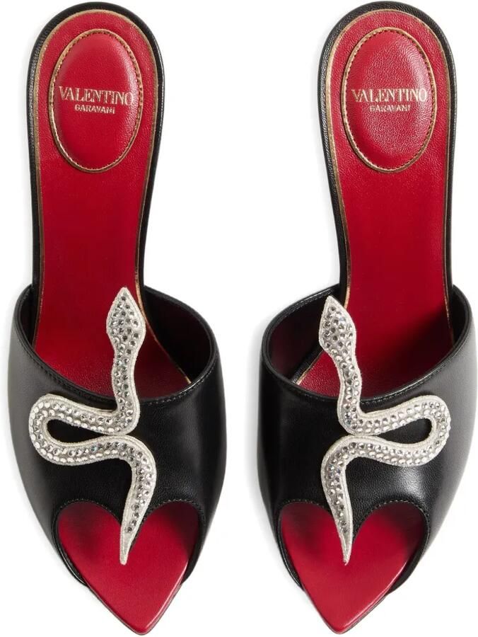 Valentino Garavani 105 mm Coeur Vipère sandalen Zwart - Foto 2