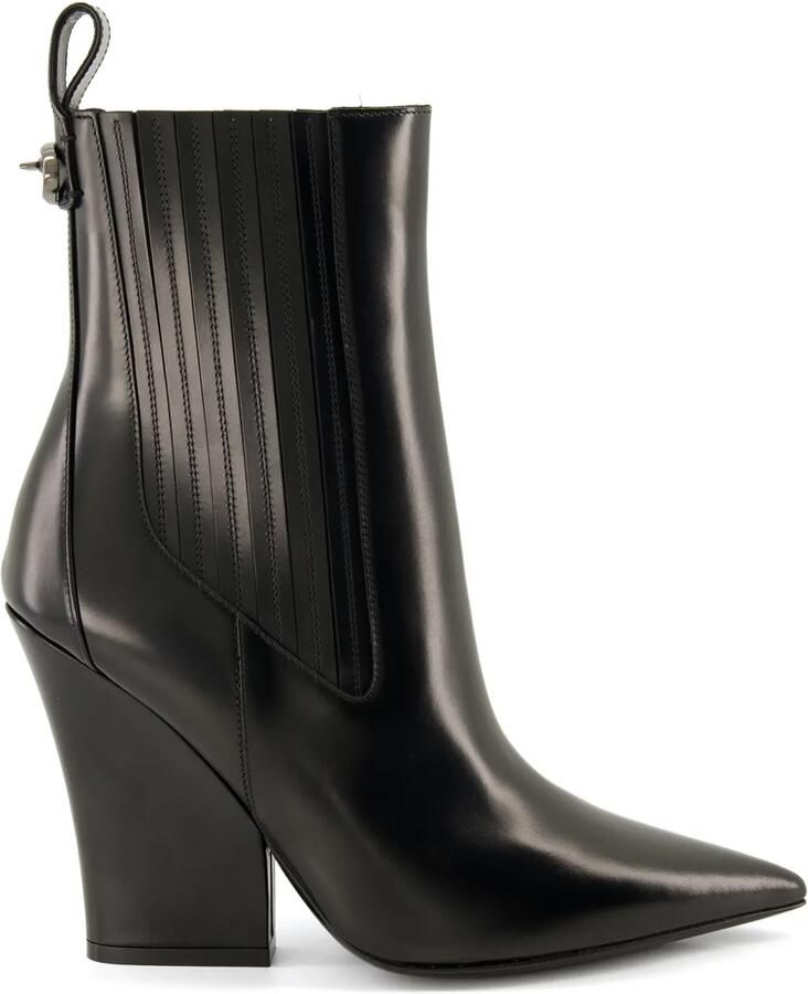 Valentino Garavani 105 mm VLogo Lockette laarzen Zwart