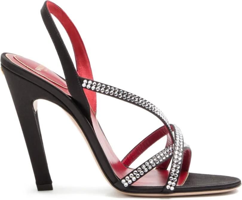 Valentino Garavani 105mm Dans Le Foyer slingback sandalen verfraaid met kristallen Zwart