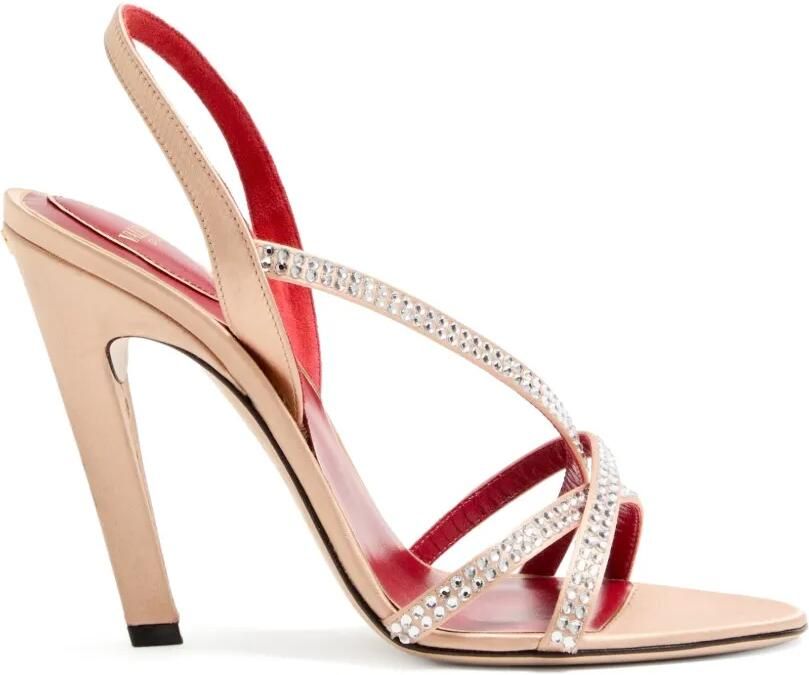Valentino Garavani 105mm Dans Le Foyer slingback sandalen verfraaid met kristallen Roze