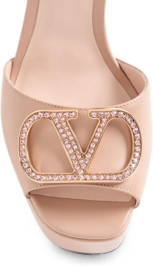 Valentino Garavani 115 mm kalfsleren sandalen met VLogo Signature-plateauzool Roze - Foto 5
