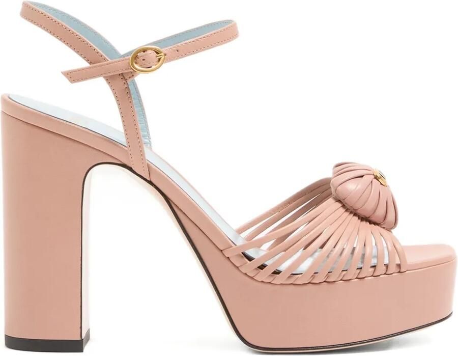 Valentino Garavani 115 mm Royal Heart sandalen met plateauzool Roze