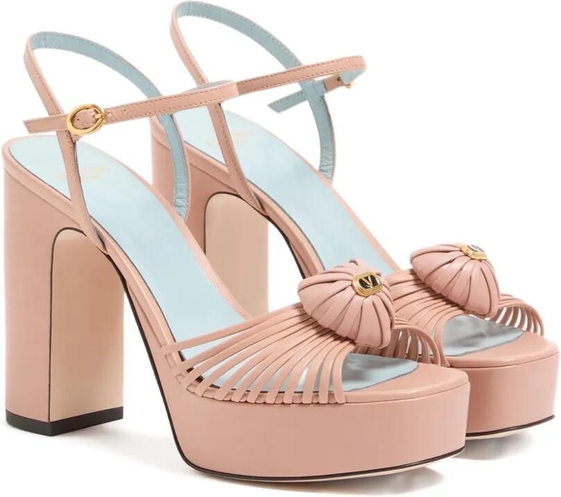 Valentino Garavani 115 mm Royal Heart sandalen met plateauzool Roze - Foto 4