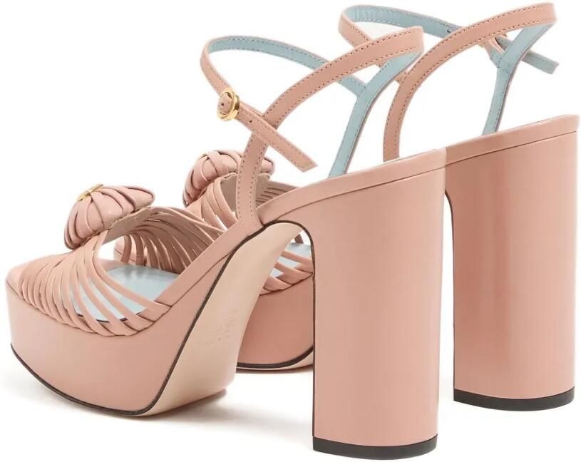 Valentino Garavani 115 mm Royal Heart sandalen met plateauzool Roze - Foto 5