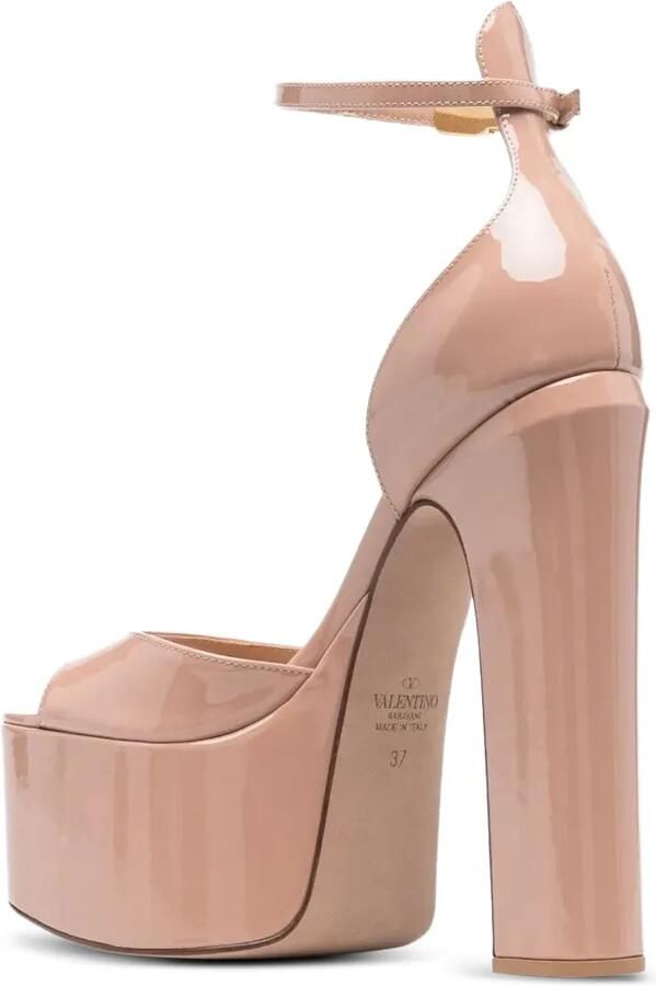 Valentino Garavani 115 mm Tan-Go sandalen met plateauzool Roze - Foto 3