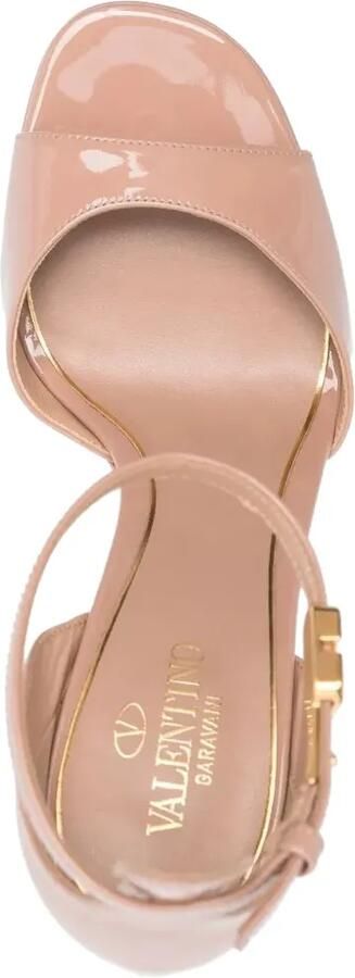 Valentino Garavani 115 mm Tan-Go sandalen met plateauzool Roze - Foto 4