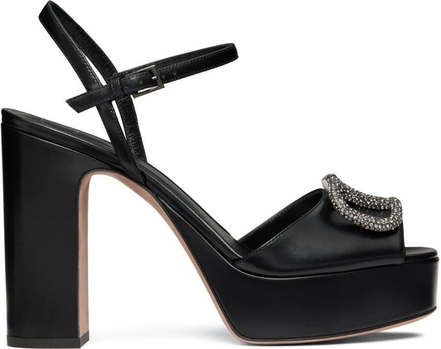 Valentino Garavani 115 mm VLogo Signature sandalen met plateauzool Zwart