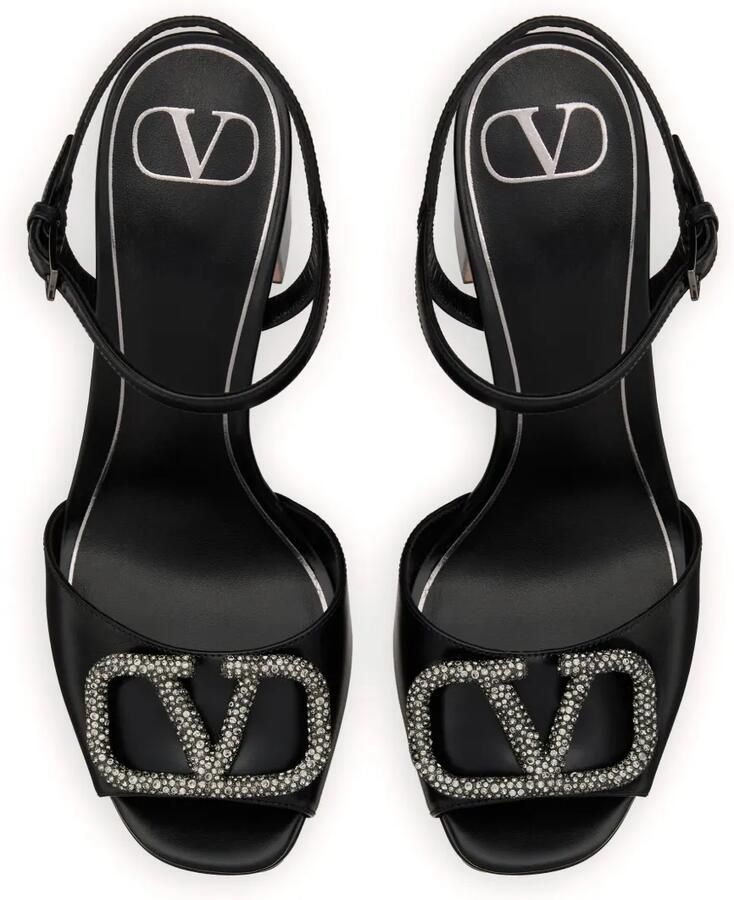 Valentino Garavani 115 mm VLogo Signature sandalen met plateauzool Zwart - Foto 2