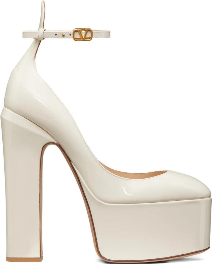 Valentino Garavani 155 mm Tan-Go pumps met plateauzool Beige
