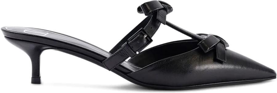 Valentino Garavani 40 mm muiltjes met strik Zwart