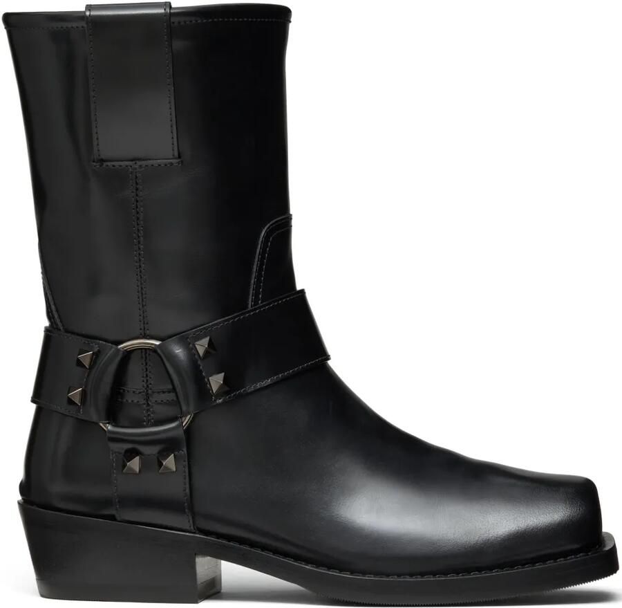 Valentino Garavani 40 mm Rockstud biker boots Zwart