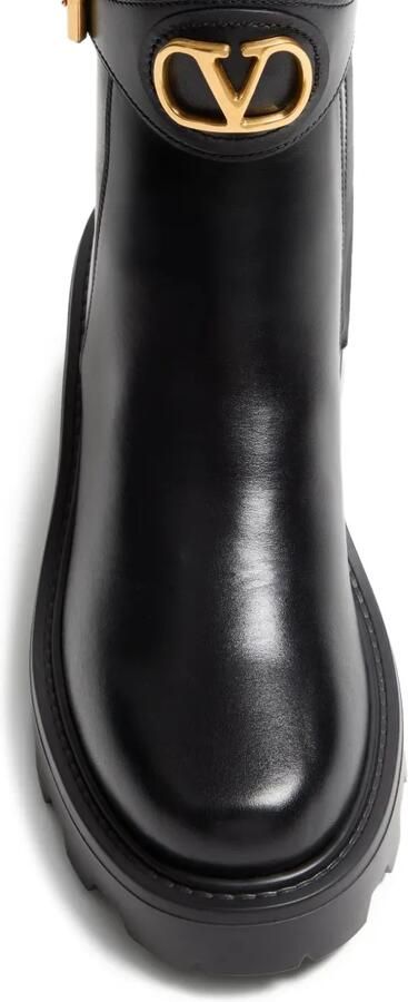 Valentino Garavani 55 mm VLogo Signature enkellaarzen met gespsluiting Zwart