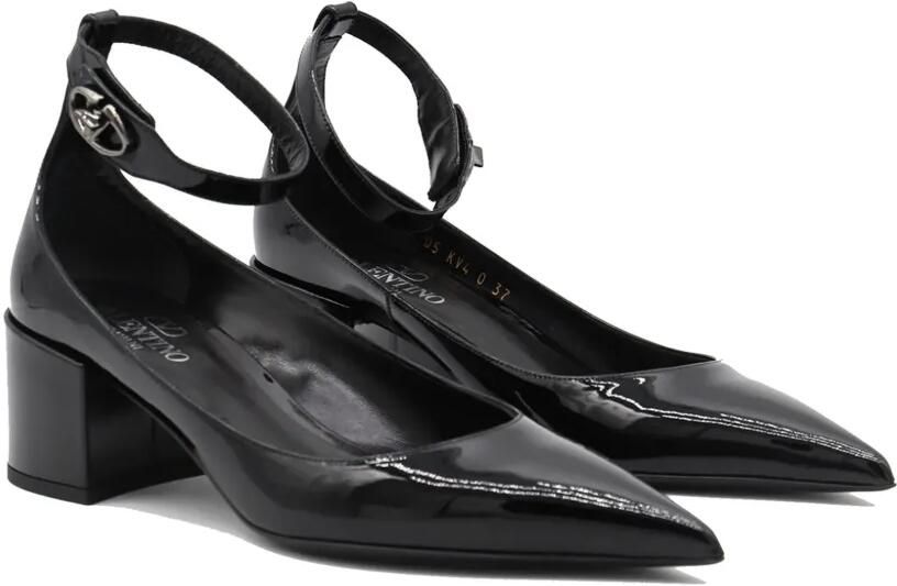 Valentino Garavani 60 mm VLogo Lockette leren pumps Zwart