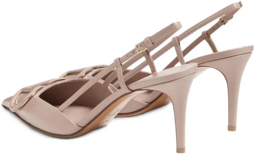 Valentino Garavani 80 mm VLogo Signature kalfsleren slingback pumps Roze - Foto 4
