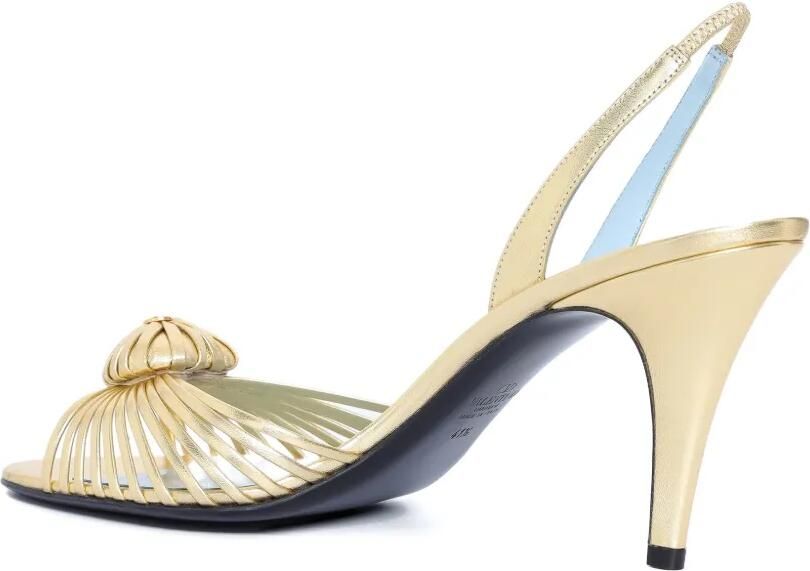 Valentino Garavani 85 mm Coeur Royal gelamineerde nappa leren sandalen Beige - Foto 3