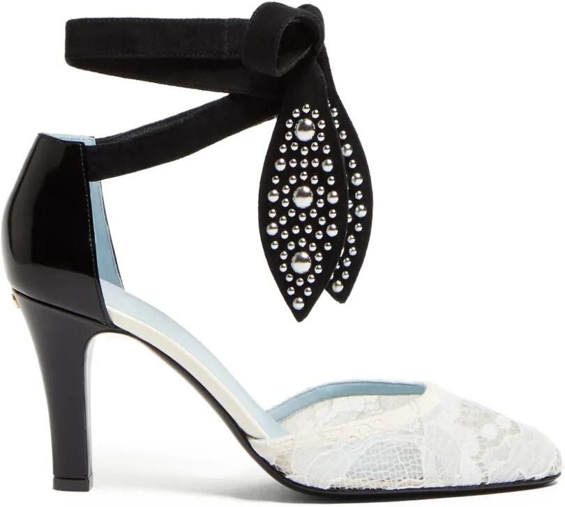 Valentino Garavani 85 mm Foliefoliage pumps Wit