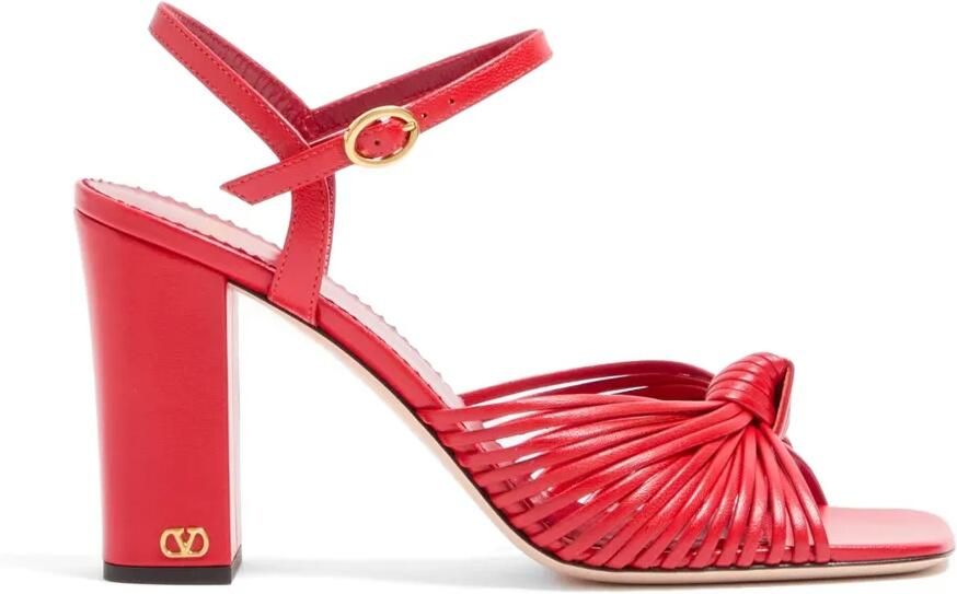 Valentino Garavani Annet kidskin sandalen 90 mm Rood