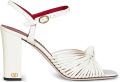 Valentino Garavani Annet kidskin sandalen 90 mm Wit - Wit