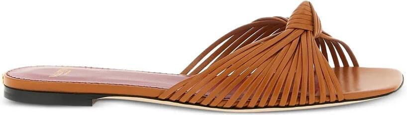 Valentino Garavani Annet sandalen met geknoopt detail Bruin