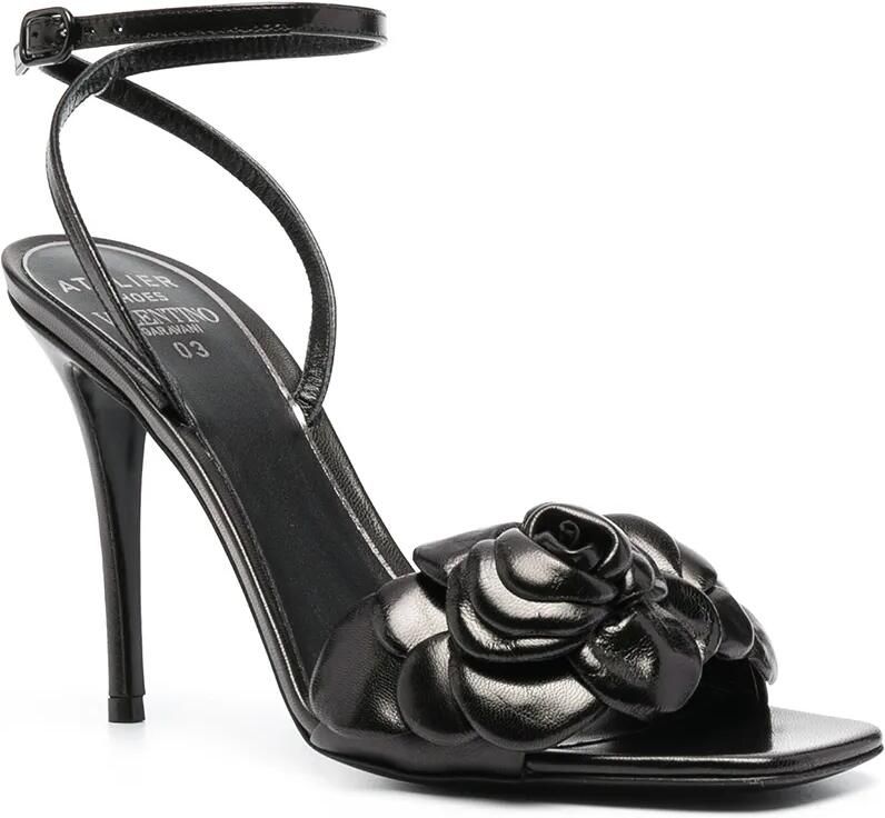 Valentino Garavani Atelier Rose Edition sandalen Zwart - Foto 3