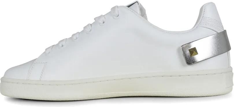 Valentino Garavani Backnet geperforeerde leren sneakers Wit - Foto 2
