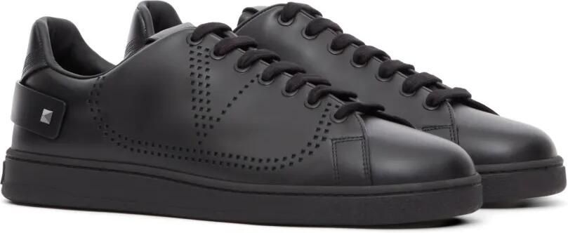 Valentino Garavani Backnet kalfsleren sneakers Zwart - Foto 3