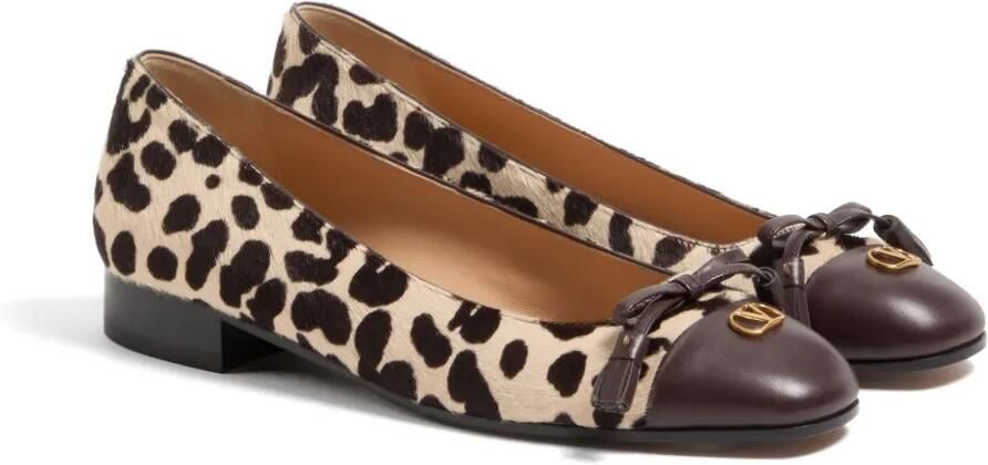 Valentino Garavani Ballerina's met luipaardprint Beige - Foto 4